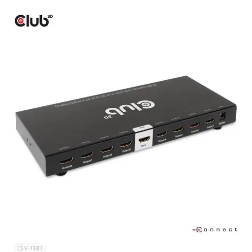 VIDEO SPLITTER HDMI 8PORT/3D 4K 60HZ CSV-1383 CLUB3D
