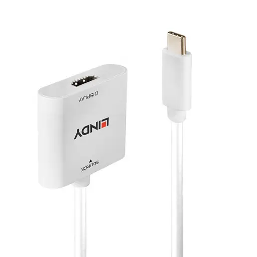 Adapteris - LINDY USB Type C į HDMI® 4K60 Konverteris, Baltas
