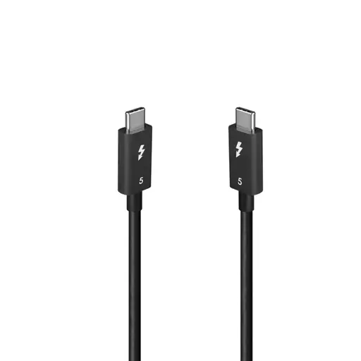 Thunderbolt Laidas - LINDY Thunderbolt 5 Laidas, 40Gbps, 100W PD, 1 m, Juodas