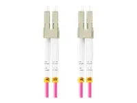 LANBERG Fiber optic patchcord MM LC/UPC-LC/UPC DX OM4 15m