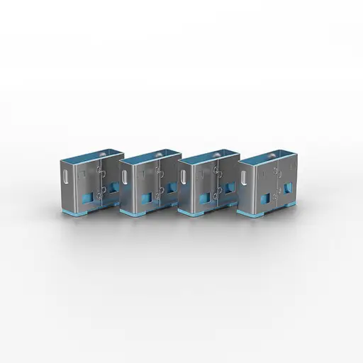 USB Priedas - LINDY USB A Prievado Blokatoriai, ABS, 12x10x5mm, Mėlyni, 10 vnt.