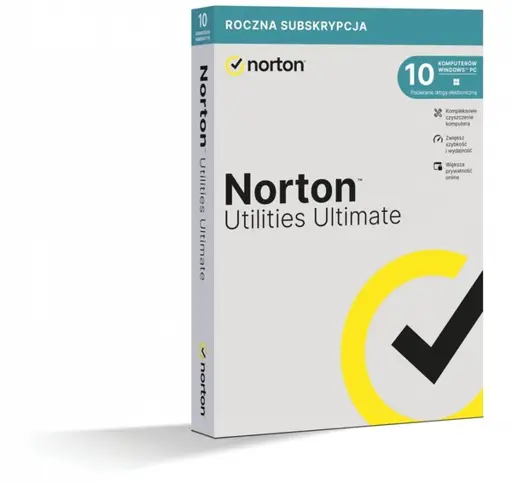 Norton Utilities Ultimate, Cross-platform device Cleaner & Optimizer, Data Recovery, 1 year, 10 devices