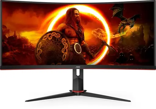 AOC CU34G2XP 180Hz lenktas LED GAMING monitorius su VA ir AMD FreeSync Premium technologijomis