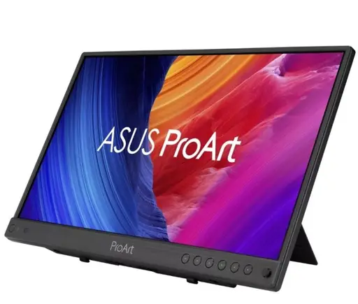 Asus ProArt Display PA16USV Professional Monitor – 15.6-inch, 4K UHD (3840 x 2160), IPS, HDR-10, 100% sRGB / Rec.709, ΔE