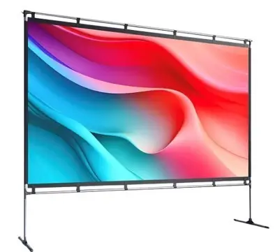 Portable screen for 100" projectors