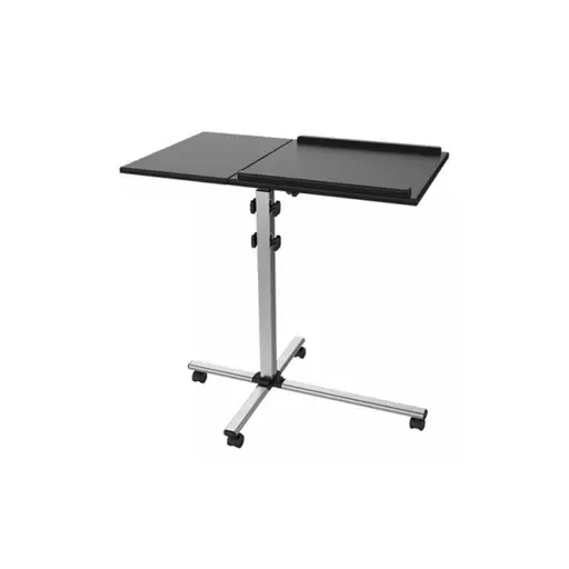 TECHLY 101485 Universal projector / notebook trolley with two adjustable shelves black