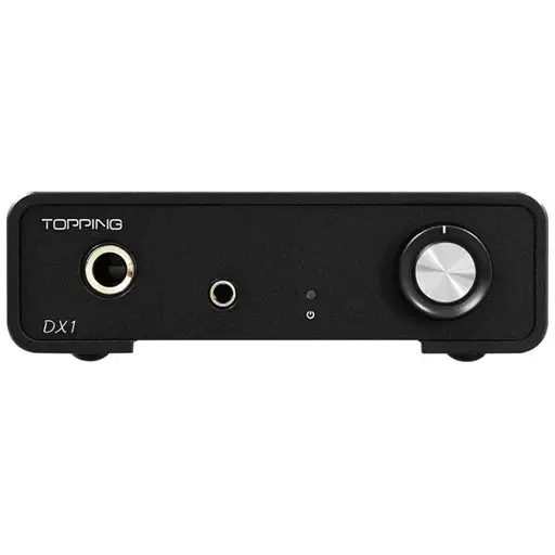 Topping DX1 II BK - kompaktiškas USB DAC ir ausinių stiprintuvas, juodos spalvos