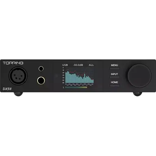 Topping DX5 II BK - USB DAC ir ausinių stiprintuvas, juodos spalvos