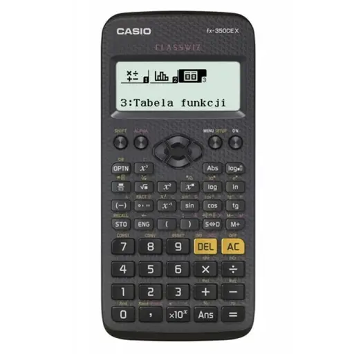 CASIO MOKSLINIS SKAIČIUOTUVAS FX-350CEX, 379 FUNKCIJOS, 77X166 MM, JUODAS