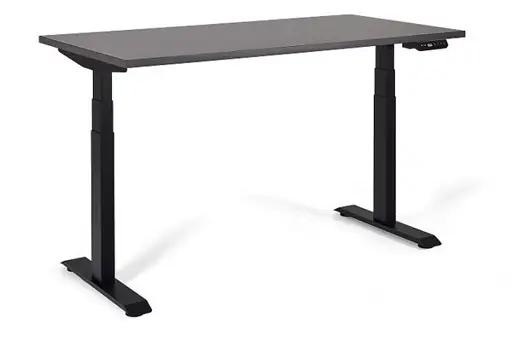 UNIQUE ACTIVE I Elektrinis stalas 140x70 cm Juodas