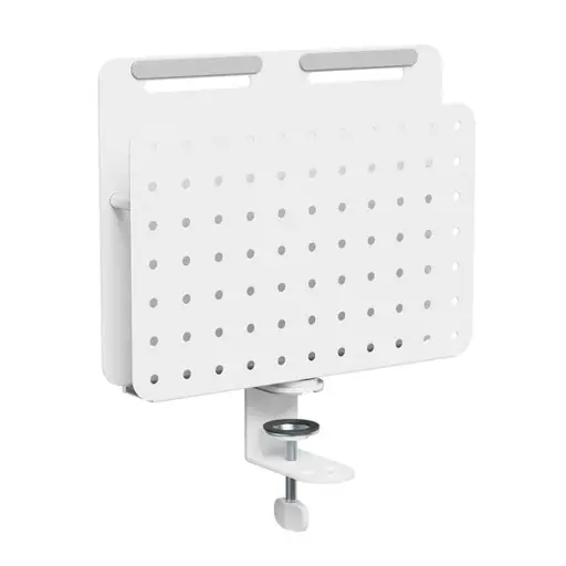 Activejet APB-006W stalo organizatorius – pasukama perforuota lenta su vertikaliu organizatoriumi, pilkai-balta
