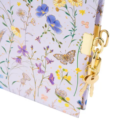 Užrašų knygutė GOLDBUCH 44575 Summer Meadow lilac su spynele