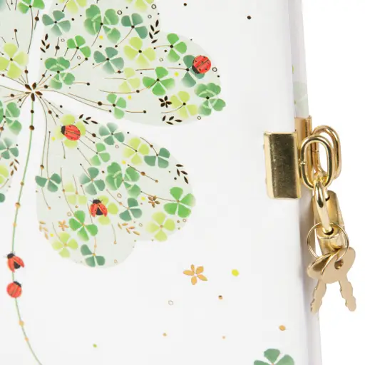 Užrašų knygutė GOLDBUCH 44423 Lucky Clover su spynele