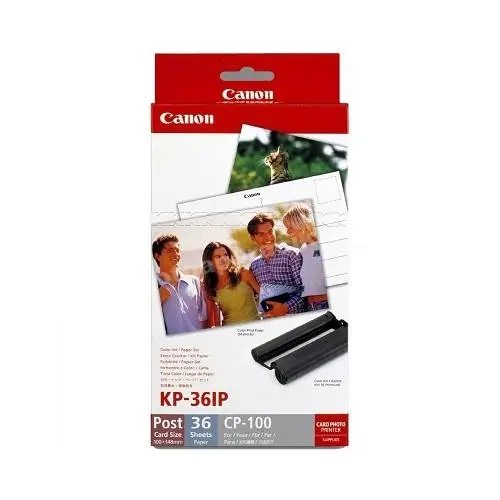 CANON KP-36IP Photo Paper 100x148mm 36sheet + color ink for Selphy CP Postcard Size