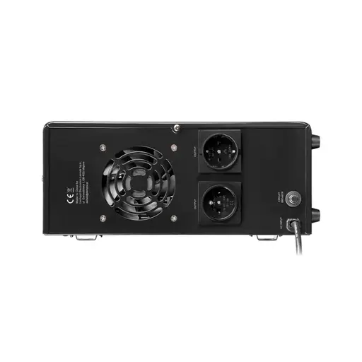 „Rebel POWER-1000“ sieninis avarinis maitinimo šaltinis – keitiklis su grynu sinusiniu signalu ir įkrovimo funkcija, 12 V, 230 V, 1000 VA/700 W