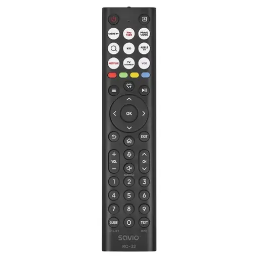 SAVIO RC-32 Universalus/pakaitinis nuotolinio valdymo pultas HISENSE televizoriui – SMART TV