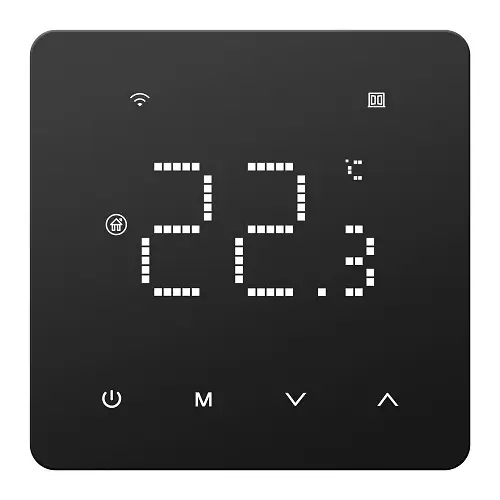 Tuya Programuojamas Termostatas Dujų Katilui, Wi-fi, 3a, 230vac (Juodas)