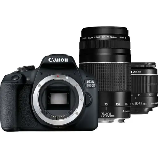 Canon EOS 2000D + EF-S 18-55mm IS II + EF 75-300mm III