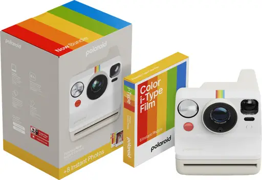 Polaroid Now Gen 3 Bundle, pebble white