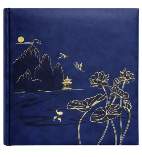 Nuotraukų knyga - Gedeon KD46200 10x15 cm 200 Nuotraukų Knyga Su Įdėklais Lotus Tvenkinys Mėlyna