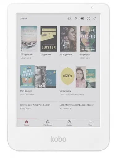 Kobo Clara Colour elektroninių knygų skaityklė Lietimui jautrus ekranas 16 GB „Wi-Fi“ Balta