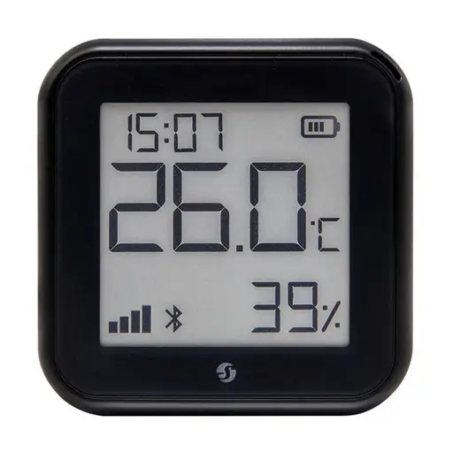 „Shelly H&T Gen3 Black“ temperatūros ir drėgmės jutiklis