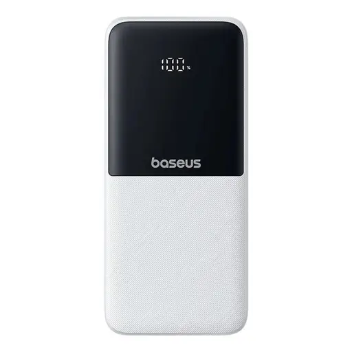 Baseus Lipow išorinė baterija 10000mAh 22,5W su dviem integruotais laidais (su Baseus Simple USB-A - USB-C 3A 20cm laidu) - balta