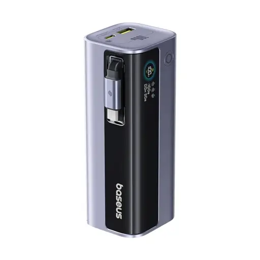 Powerbank Baseus EnerGeek GR11 20000mAh 145W ze zwijanym kablem - szary