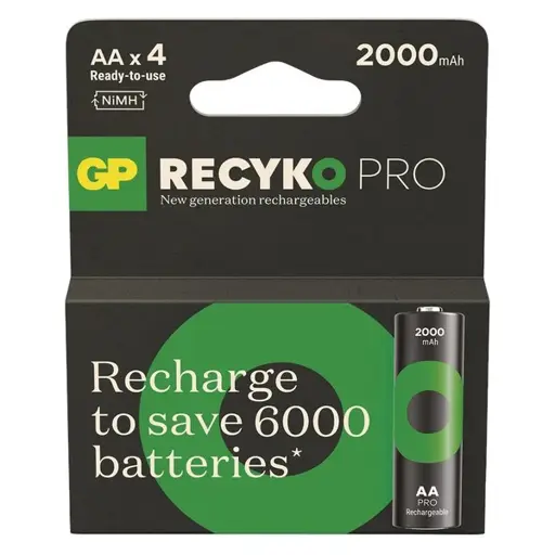 Batteries R6/AA 2000MAH recyko PRO 4PCS.