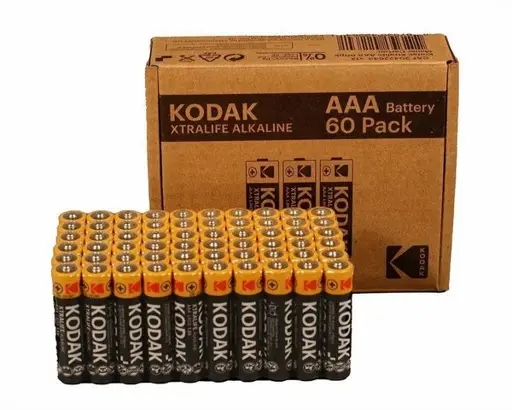 Kodak XTRALIFE šarminės baterijos AAA LR3, 60 vnt.