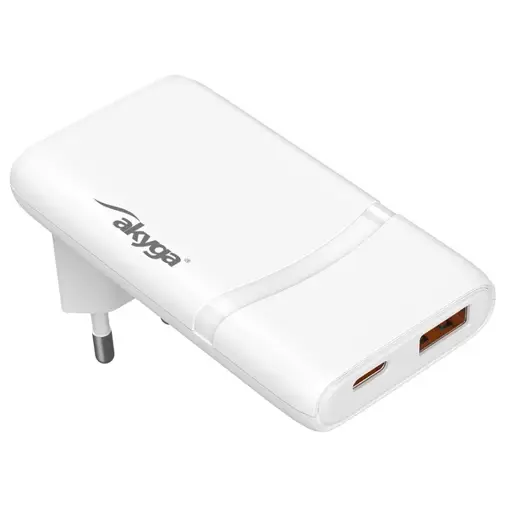 Akyga įkroviklis USB-A + USB-C AK-CH-31