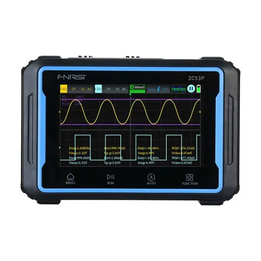 Testavimo įranga - FNIRSI 2C53P 50MHz 250MSa/s Osiloskopas Multimetras DDS Generatorius