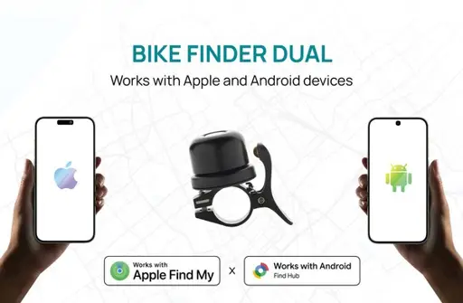 Dviračio skambutis su sekikliu XD Connects Bike Finder Dual – Apple & Android Find (IPX6) P301.1401