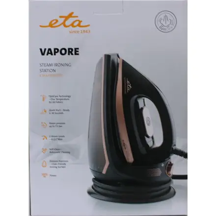 SALE OUT. ETA ETA429090000 Vapore Steam station, 3000 W, Black