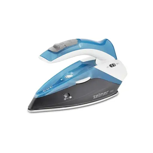 Zelmer ZIR0500 Sauso ir garų tipo lygintuvas Nerūdijančio plieno padas 1100 W Juoda, Mėlyna, Balta