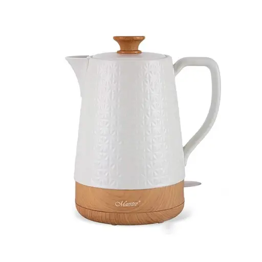 Maestro MR-076 elektrinis virdulys 1,8 L 1800 W Balta, Medis