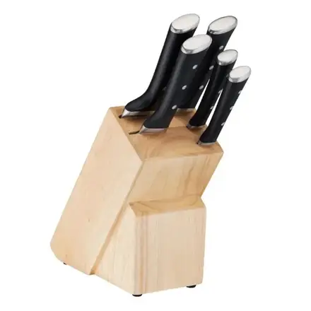 TEFAL Set of 5 Knives with Comfort Touch holder