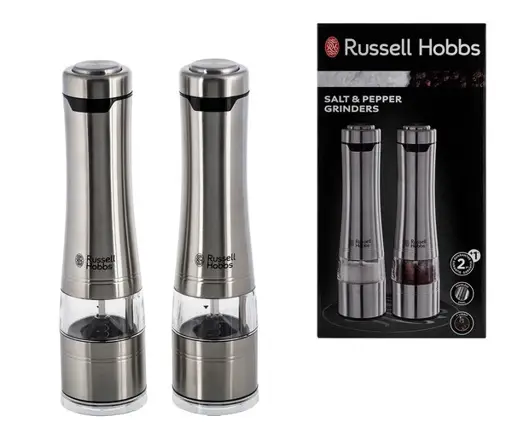 Russell Hobbs 23460-56 prieskonių malūnėlis Druskos ir pipirų malūnėlių rinkinys Nerūdijančiojo plieno