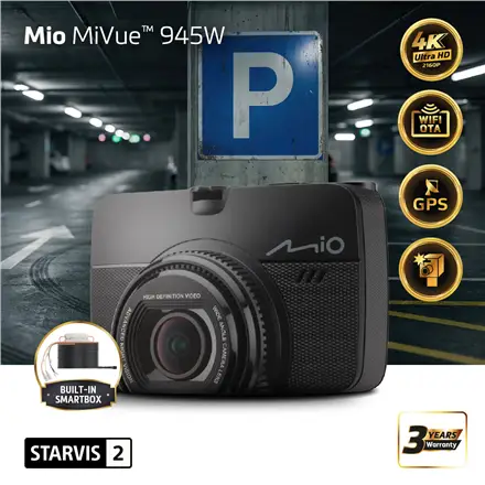 Mio Premium 4K, STARVIS 2, Wi-Fi, GPS Dash Cam