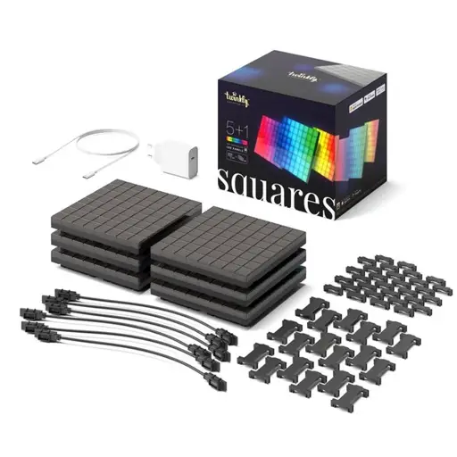 Twinkly Squares Smart LED Panels Starter Kit (6 panels)