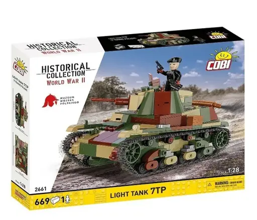 Light Tank 7TP Building Blocks - 669 pieces