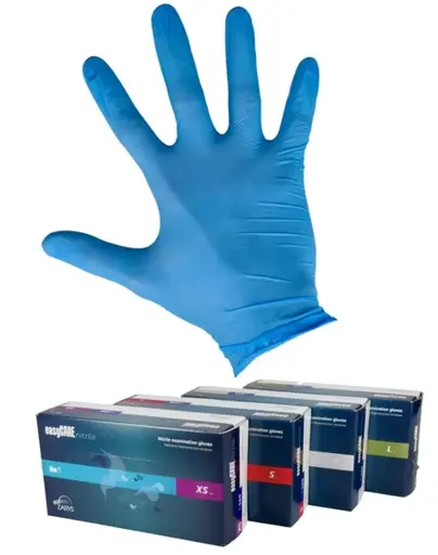 Mėlynos nitrilo pirštinės Zarys EasyCare Nitrile Blue (L - 100vnt.)