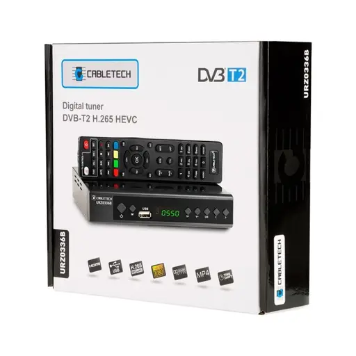 Cabletech DEKODER DVB-T2 H.265 HEVC URZ0336