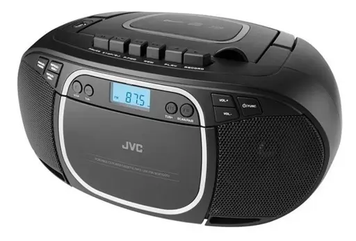 JVC RC-E451B CD grotuvas Nešiojamas kompaktinių diskų grotuvas Juoda