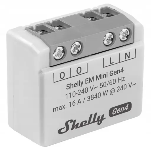 Shelly EM Mini Gen4 WiFi išmanusis energijos suvartojimo monitorius