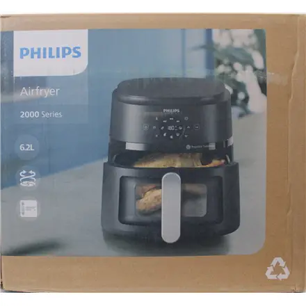 SALE OUT. Philips NA231/00 Airfryer, 1700 W, Pan volume 6.2 L, Black, Silver