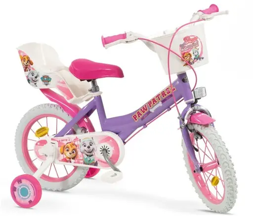 Vaikiškas dviratis 14" Paw Patrol Purple 1480 Girl TOIMSA