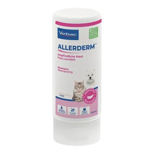 VIRBAC Allerderm jautri oda - šampūnas šunims ir katėms - 250 ml
