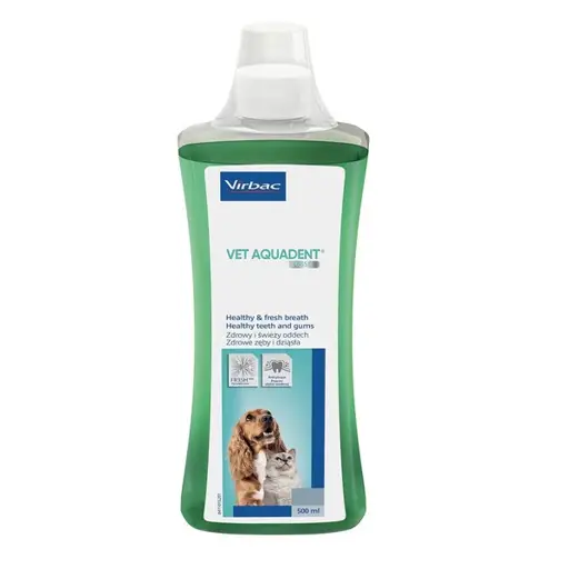VIRBAC Vet Aquadent FR3SH - dantų skystis burnos higienai šunims ir katėms – 500ml