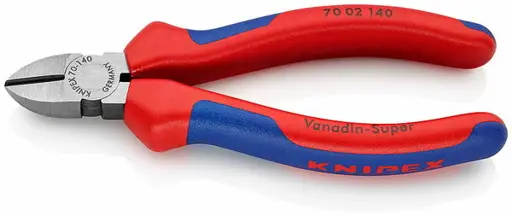Žnyplės šoninio kirpimo 140mm, Knipex